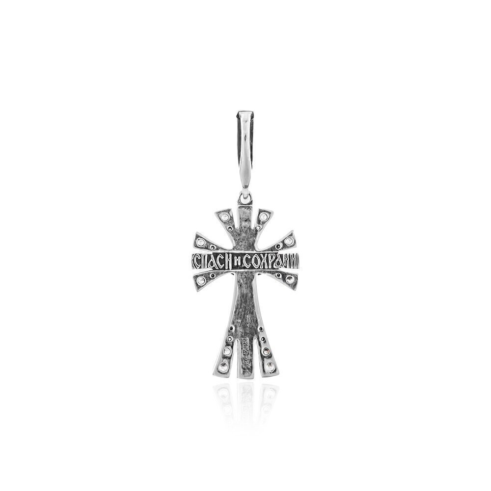 Купить Крест из серебра "Спаси и Сохрани" (96120)